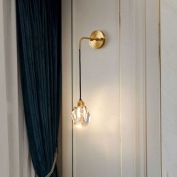 Nowoczesna lampa ścienna Kreatywna kryształowa lampa ścienna