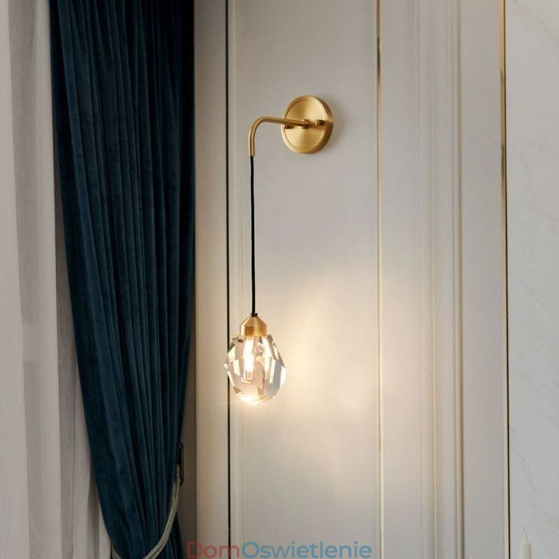 Nowoczesna lampa ścienna Kreatywna kryształowa lampa ścienna