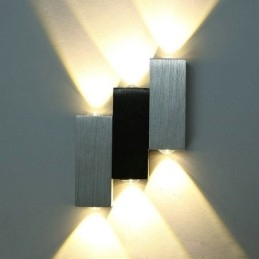 Nowoczesne lampy ścienne, kinkiety ścienne w górę i w dół, kinkiety aluminiowe