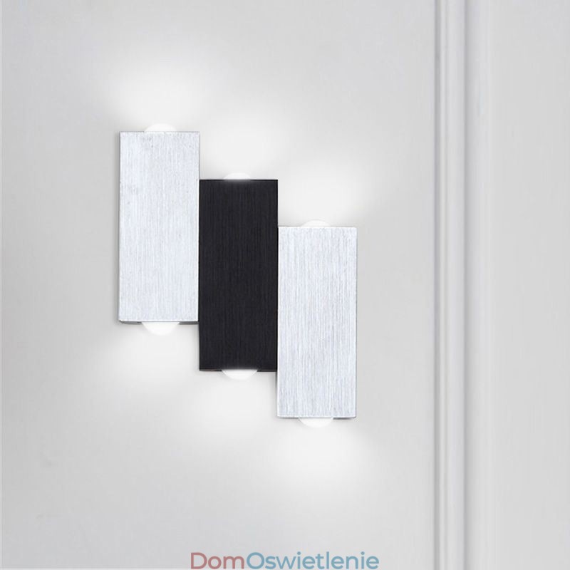 Nowoczesne lampy ścienne, kinkiety ścienne w górę i w dół, kinkiety aluminiowe
