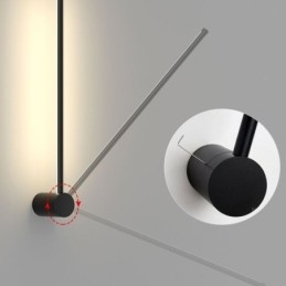 Nowoczesna długa lampa ścienna, dekoracja nocna