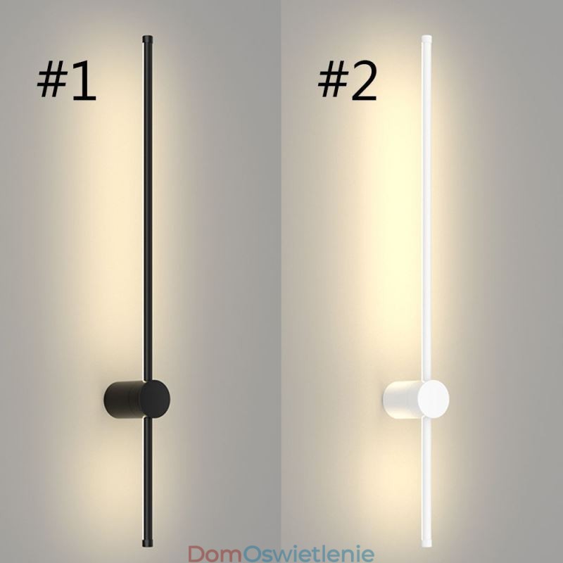 Nowoczesna długa lampa ścienna, dekoracja nocna, lampa alejkowa