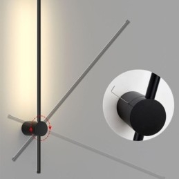 Nowoczesna długa lampa ścienna, dekoracja nocna, lampa alejkowa