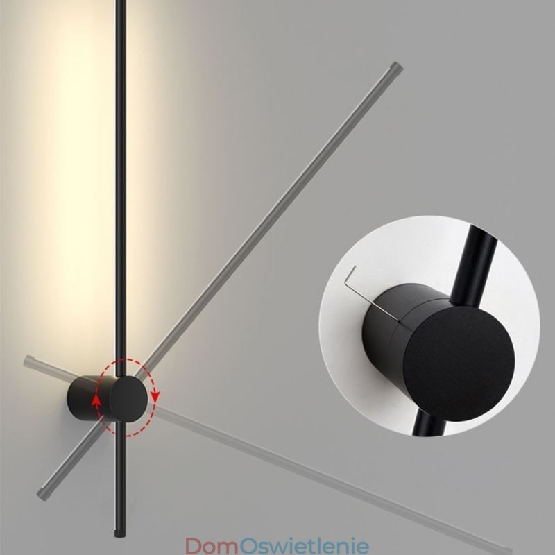 Nowoczesna długa lampa ścienna, dekoracja nocna, lampa alejkowa