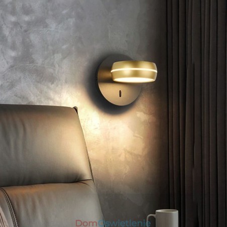 Obrotowa lampa ścienna Nowoczesna minimalistyczna kinkiet Obrotowa lampa ścienna Nowoczesna minimalistyczna kinkiet