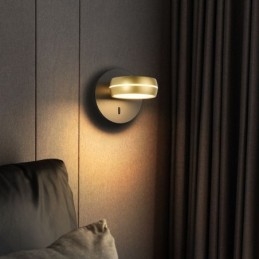 Obrotowa lampa ścienna Nowoczesna minimalistyczna kinkiet