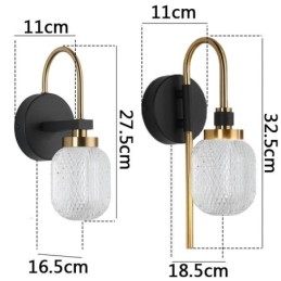 Nowoczesna minimalistyczna lampa ścienna akrylowa lampa ścienna