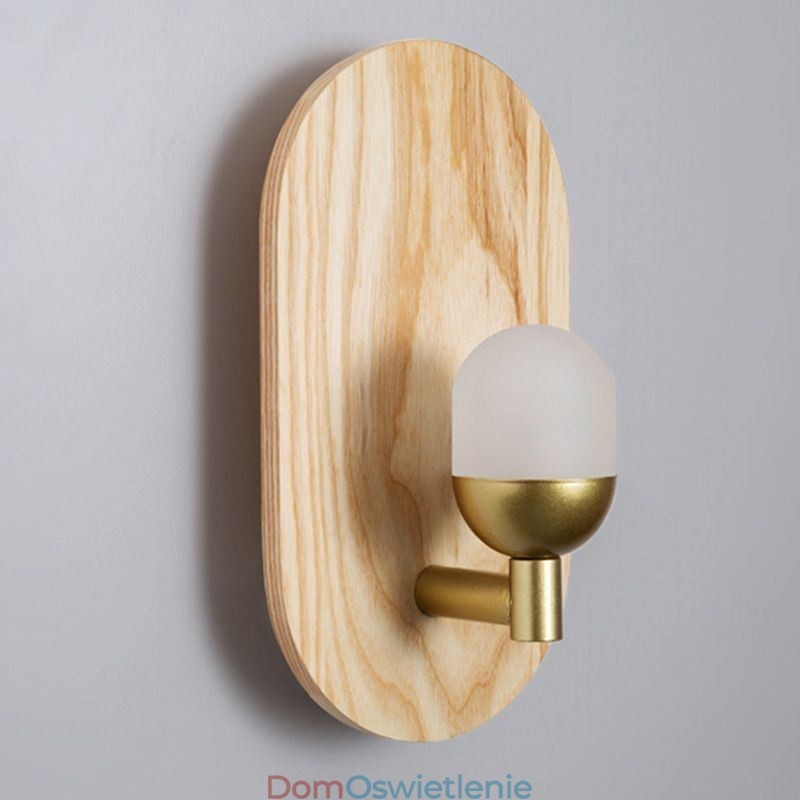 Dekoracja Ścienna Drewniana Lampa Wejściowa Oświetlenie Alejki Nordic Nocna Lampa Ścienna