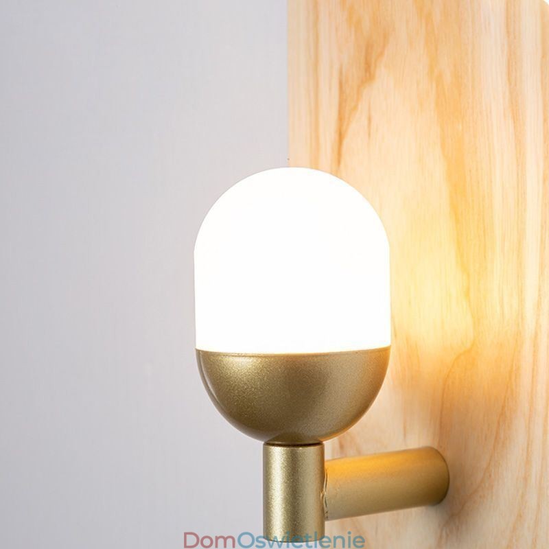 Dekoracja Ścienna Drewniana Lampa Wejściowa Oświetlenie Alejki Nordic Nocna Lampa Ścienna