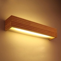 Japoński styl Drewniane kinkiety Lampa Łazienka Dom Kinkiet