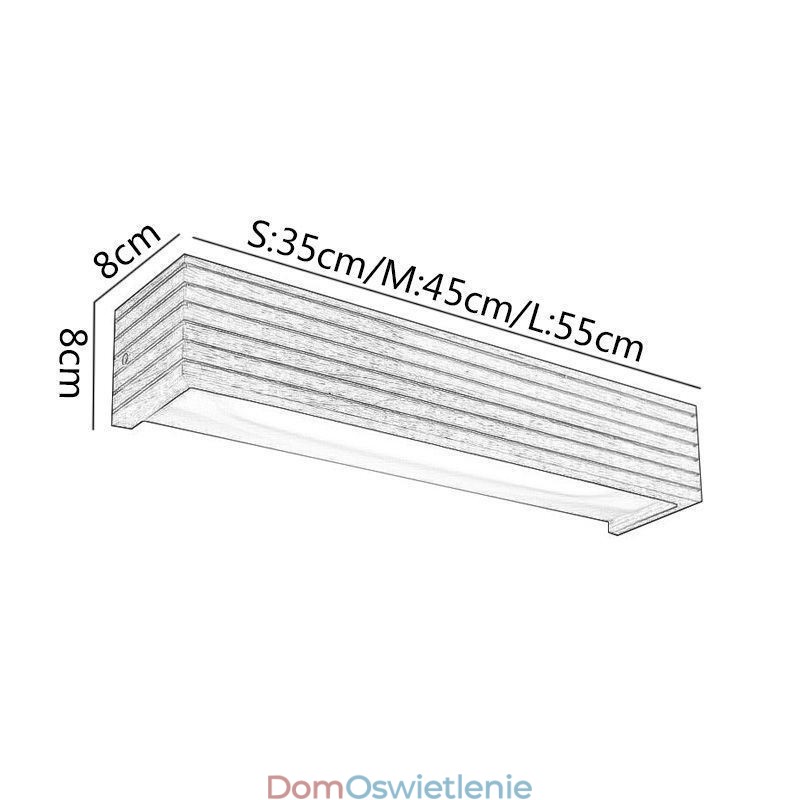 Japoński styl Drewniane kinkiety Lampa Łazienka Dom Kinkiet