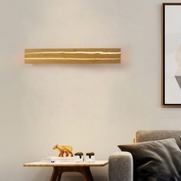 Nowoczesna drewniana lampa ścienna do korytarza wejściowego, nordycka lampa ścienna przy łóżku