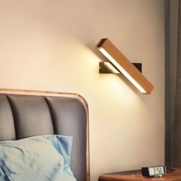 Europa Solidna Drewniana Lampa Ścienna Lampka Nocna Ścienna Oświetlenie Nowoczesne Lampy Prostoty