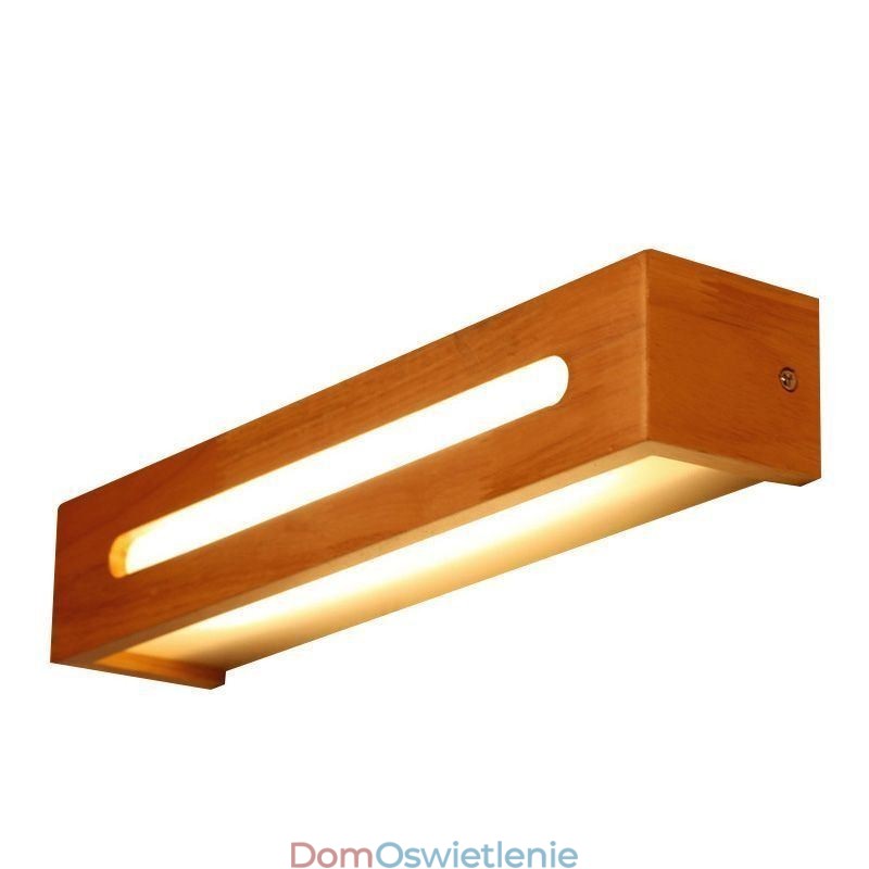 Nowoczesna lampa ścienna z drewna, oświetlenie alejki wejściowej, nordycka lampa ścienna przy łóżku