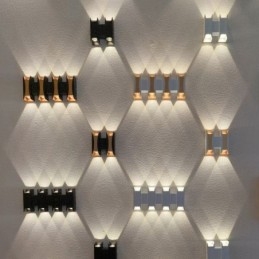 Wodoodporna lampa ścienna nowoczesna aluminiowa montowana na powierzchni, lampa ogrodowa na werandzie