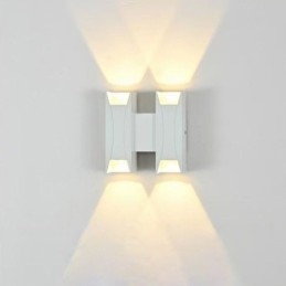 Wodoodporna lampa ścienna nowoczesna aluminiowa montowana na powierzchni, lampa ogrodowa na werandzie