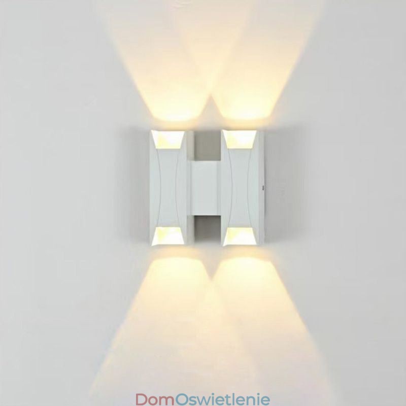 Wodoodporna lampa ścienna nowoczesna aluminiowa montowana na powierzchni, lampa ogrodowa na werandzie