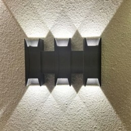 Wodoodporna lampa ścienna nowoczesna aluminiowa montowana na powierzchni, lampa ogrodowa na werandzie