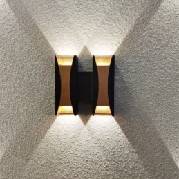 Wodoodporna lampa ścienna nowoczesna aluminiowa montowana na powierzchni, lampa ogrodowa na werandzie