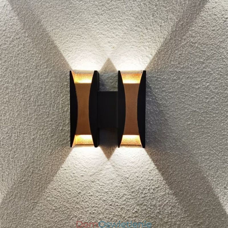 Wodoodporna lampa ścienna nowoczesna aluminiowa montowana na powierzchni, lampa ogrodowa na werandzie