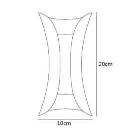 Nowoczesna lampa ścienna wodoodporna lampa ścienna dziedziniec balkon korytarz