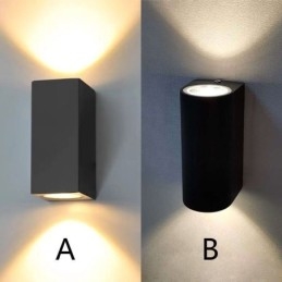 Nowoczesna prosta aluminiowa lampa ścienna do wnętrz