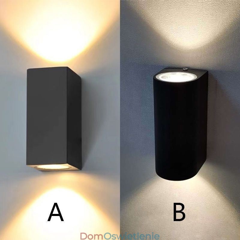 Nowoczesna prosta aluminiowa lampa ścienna do wnętrz