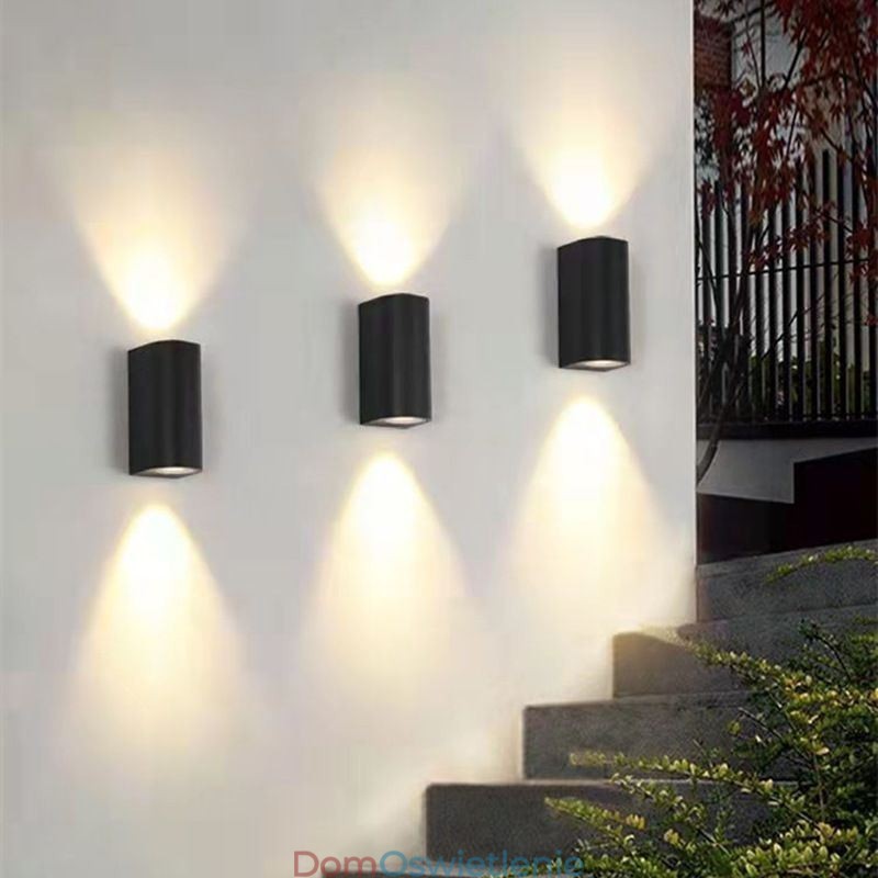 Nowoczesna prosta aluminiowa lampa ścienna do wnętrz