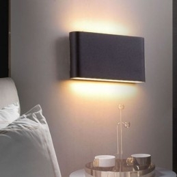 Lampa ścienna wodoodporna nowoczesna prosta aluminiowa lampa ścienna do wnętrz