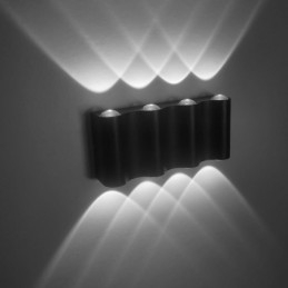 Kinkiet aluminiowy balkonowy montowany na powierzchni oświetlenie ganku