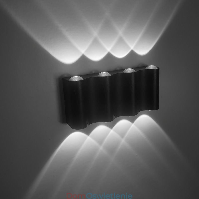 Kinkiet aluminiowy balkonowy montowany na powierzchni oświetlenie ganku