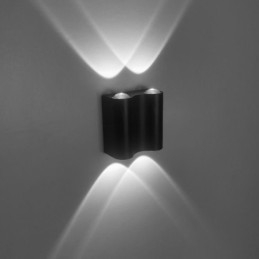 Kinkiet aluminiowy balkonowy montowany na powierzchni oświetlenie ganku