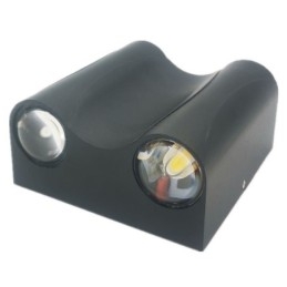 Kinkiet aluminiowy balkonowy montowany na powierzchni oświetlenie ganku