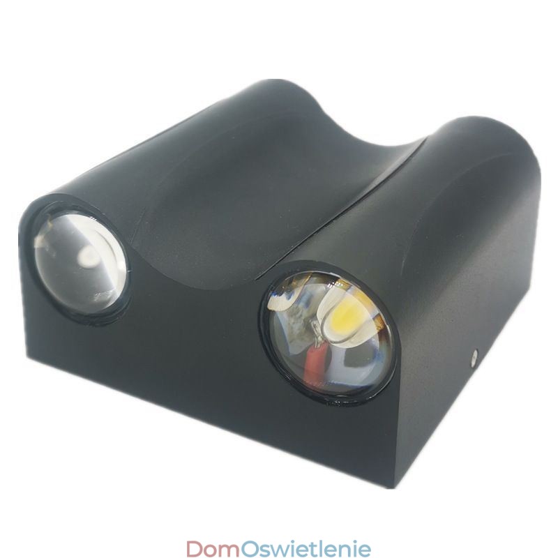 Kinkiet aluminiowy balkonowy montowany na powierzchni oświetlenie ganku