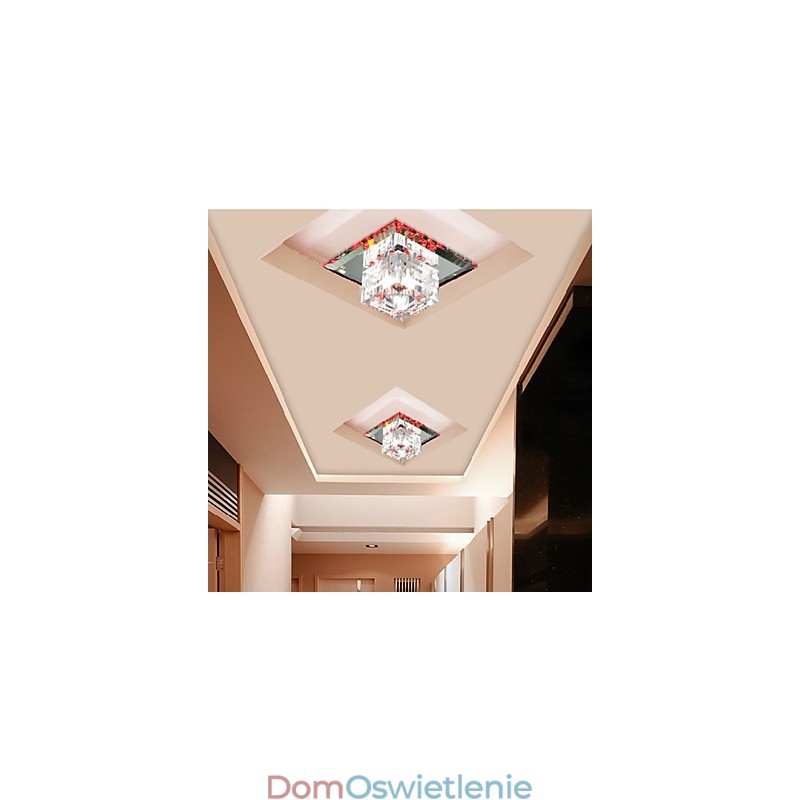 Kryształ pomiędzy lampą SMD Spotlight Kreatywna lampa Lampa rura Światło Absorbuj światło kopuły