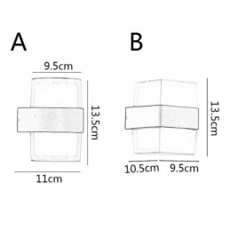 Akrylowa minimalistyczna lampa ścienna wodoodporna lampa ścienna Patio