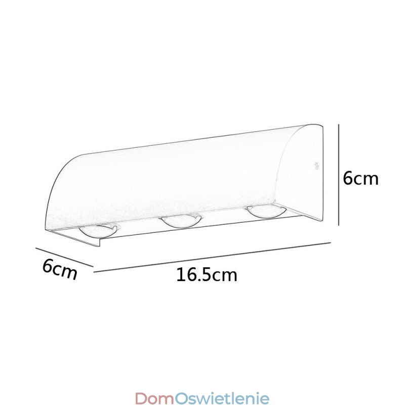 Kinkiet Wodoodporny Aluminiowy Schody Kinkiet