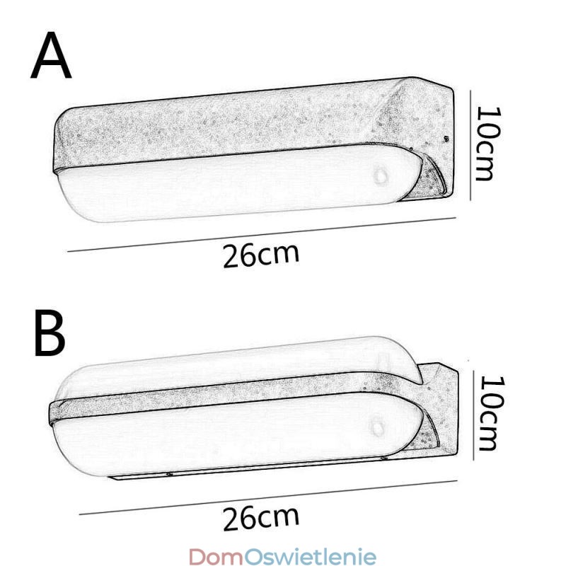 Kinkiet aluminiowy wodoodporny kinkiet schody łazienka korytarz