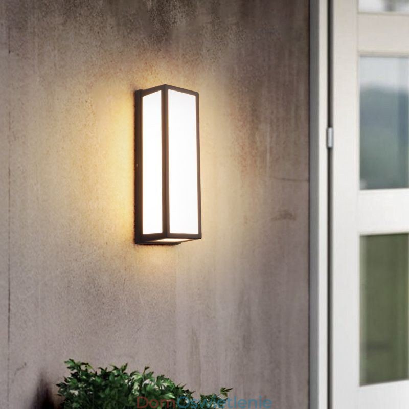 Prostokątna lampa ścienna Nowoczesna wodoodporna lampa ścienna na werandę willi