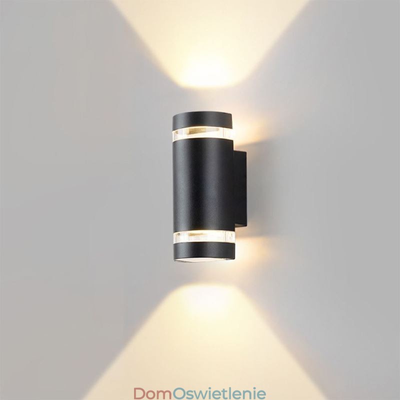 Wodoodporna lampa ścienna z podwójną głowicą aluminiową góra-dół