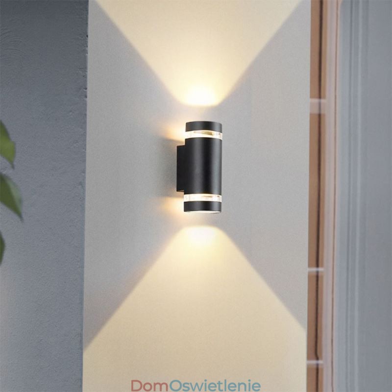 Wodoodporna lampa ścienna z podwójną głowicą aluminiową góra-dół
