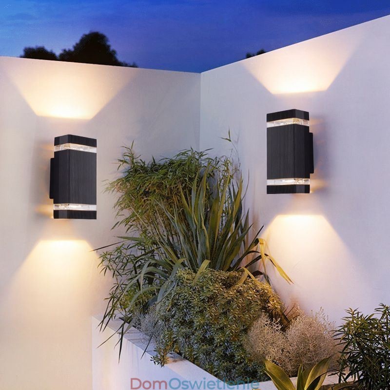 Proste aluminiowe kinkiety wodoodporne kinkiety na werandę