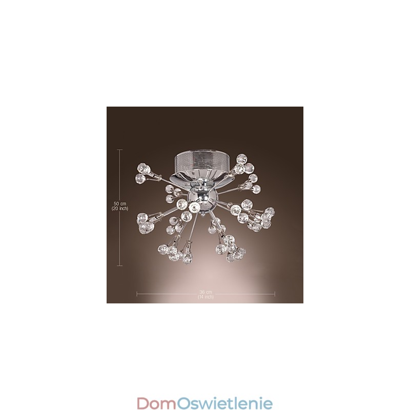 Nowoczesny współczesny kryształowy chromowany metalowy uchwyt ścienny