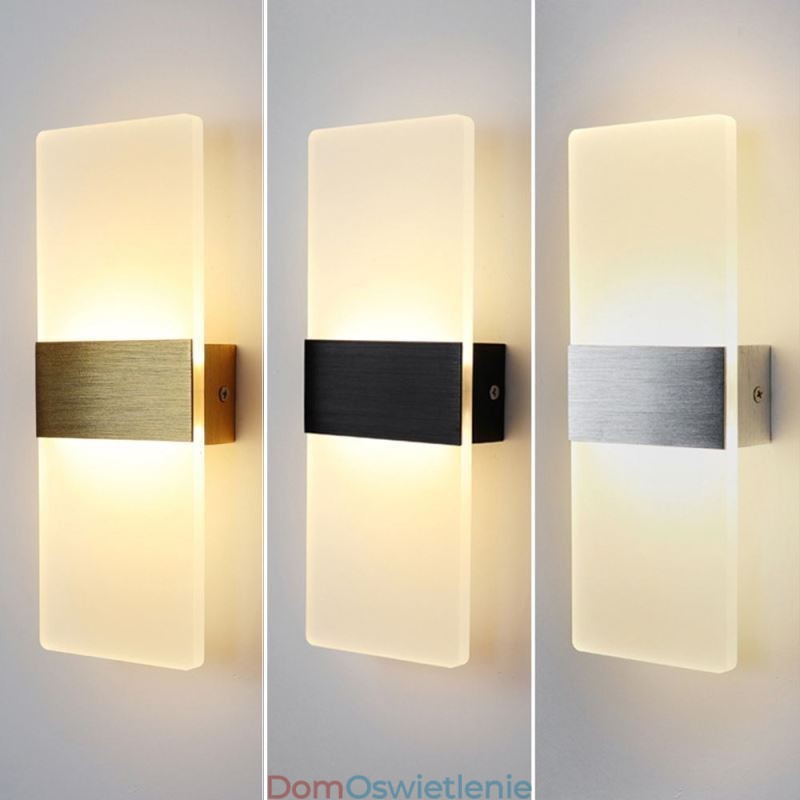 Minimalistyczne nowoczesne lampy ścienne, lampki nocne, alejki, schody, kuchnie, mieszkania