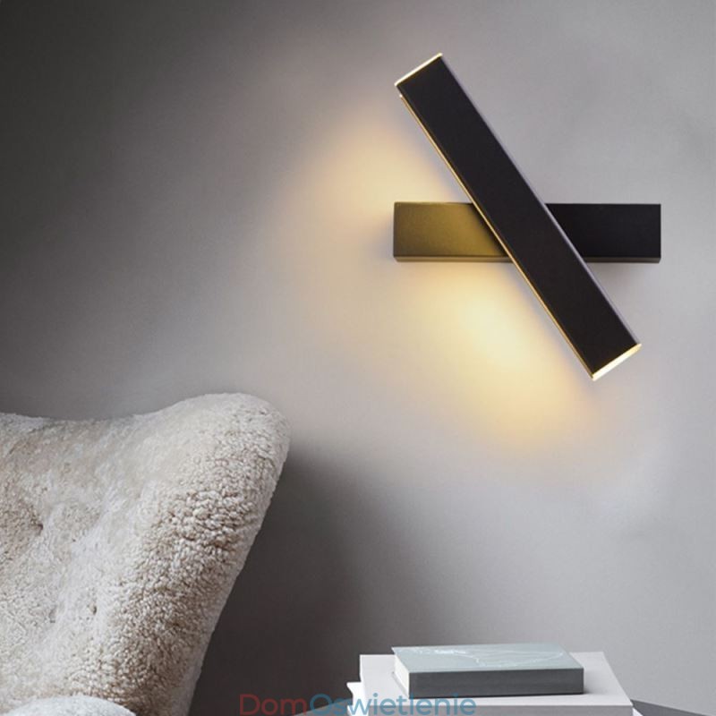 Lampa ścienna obrotowa lampa nocna aluminiowa