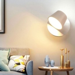 Nowoczesna lampa ścienna Obrotowa lampa ścienna Aluminiowa