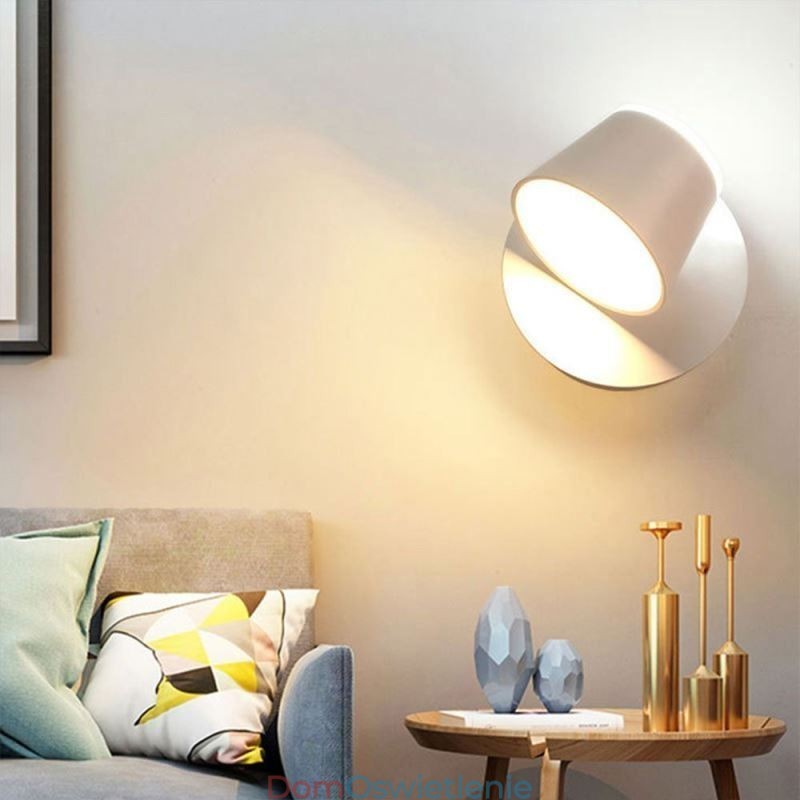 Nowoczesna lampa ścienna Obrotowa lampa ścienna Aluminiowa