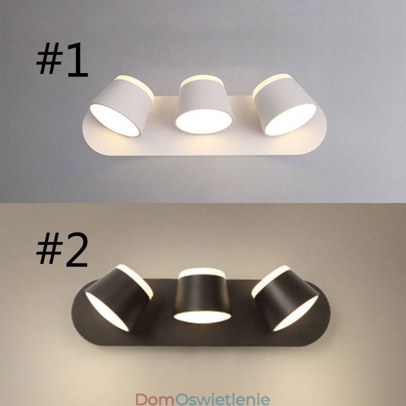 Nowoczesna lampa ścienna Obrotowa lampa ścienna Aluminiowa