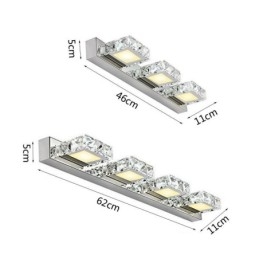 Kinkiet Lustro Łazienkowe Lampa Ścienna Washroon Stal Nierdzewna