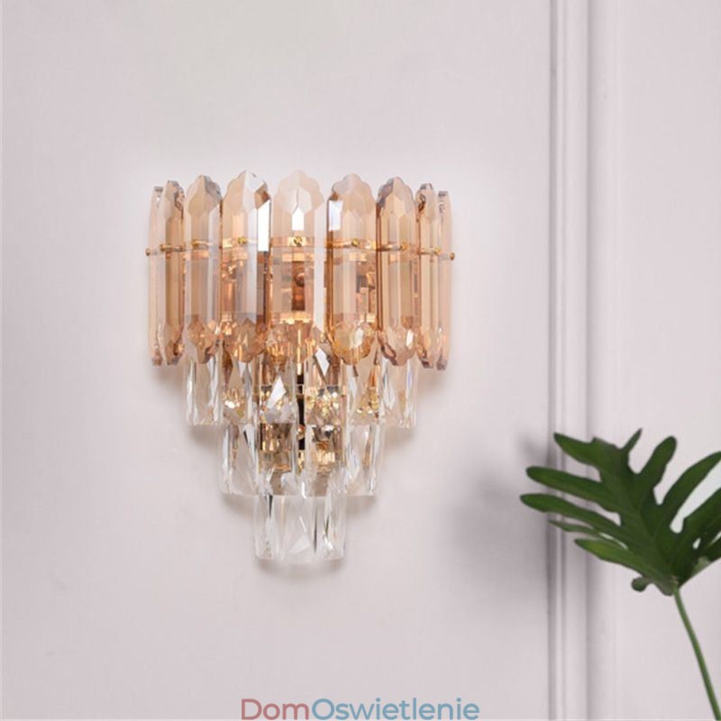 Kryształowa lampa ścienna Kinkiet Nowoczesna lampa ścienna K9 Crystal